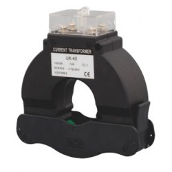 Transformador Corriente, nucleo Partido 100/5A Ø40mm