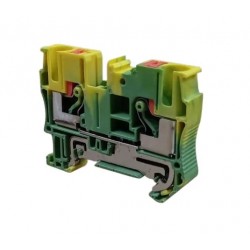 Borne tierra libre mantencion 6mm² amarillo/verde