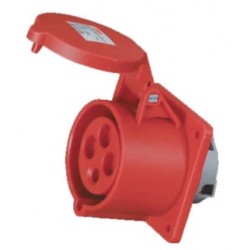 Enchufe Hembra Embutido, 3P+T, 16A, IP44