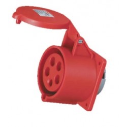 Enchufe Hembra Embutido, 3P+N+T, 32A, IP44