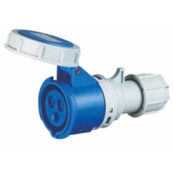 Enchufe Hembra, volante, 2P+T, 32A, IP67