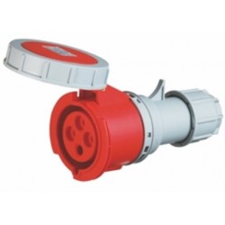 Enchufe Hembra, volante, 3P+T, 125A, IP67