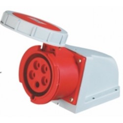 Enchufe Hembra Fijo Sobrepuesto, 3P+N+T, 16A, IP67