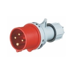 Enchufe Macho, volante, 3P+T, 32A, IP44