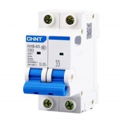 Interruptor MCB 2Px63A curva D 10kA, NXB-63H SEC