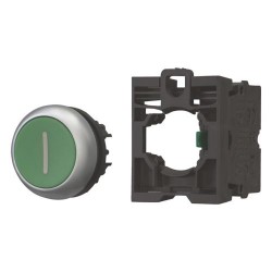 M22 botón partir verde rasante 1NA