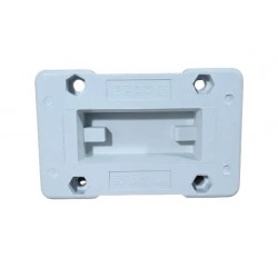 Aislador ciego p/ 2 pletinas de 10x80mm c/tabique separador