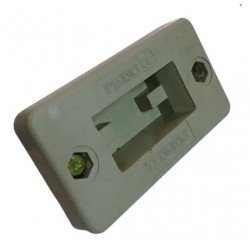 Aislador ciego p/ 2 pletinas de 10x60mm c/tabique separador