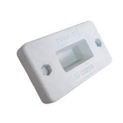 Aislador ciego para 2 pletinas de 50 x10mm (sin tabique)