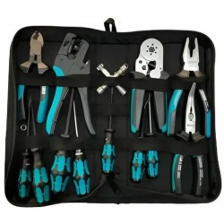 KIT HERRAMIENTA DESTORNILLADOR + TERMINALES + ESTUCHE