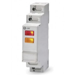 Piloto Led a Riel Din color amarillo/rojo 230 Vac IP20