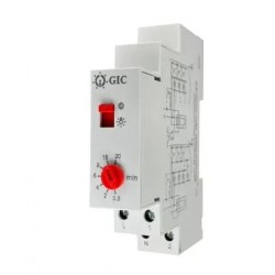 Telerruptor escalera/pasillo 220-240Vac ½-20min, 16A max.