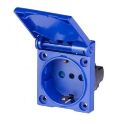 ENCHUFE HEMBRA SCHUKO EMBUTIDO 50x60mm 16 A 2P+T IP54