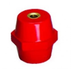 Aislador barril centro hex AF60 ØR40 H55mm, M12,