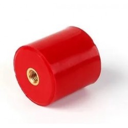 Aislador cilindrico Ø60x80mm, hilo M12