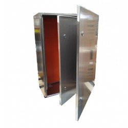 Caja Acero Inoxidable AISI304 IP66 1200x800x300mm c/cubre eq