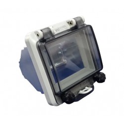 Visor IP67 con soporte para 8 modulos DIN