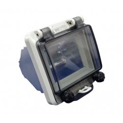 Visor IP67 con soporte para 4 modulos DIN
