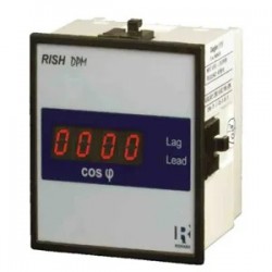 Cosenofimetro 1Ø digital, Rish DPM 96x96mm, 220V L-N +Aux