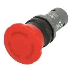 Pulsador emergencia hongo Ø40mm destrabe giro 2NA IP66 CE4T