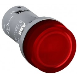 Piloto LED compacto IP66 Ø22mm 48Vac/dc Rojo