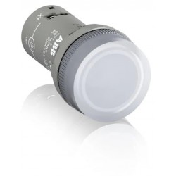 Piloto LED compacto IP66 Ø22mm 110Vac Blanco