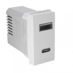 Módulo Cargador USB-A+C 1M BL 3A ORIGEN