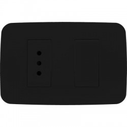 Placa Armada Interruptor 9/12 + Toma 10A 2M NG ORIGEN
