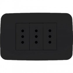 Placa Armada Toma Corriente Triple 10A 3M NG ORIGEN