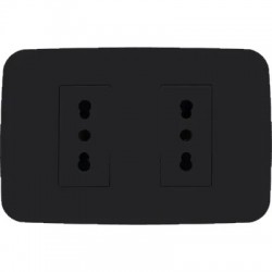 Placa Armada Toma Corriente Doble 10/16A 2M NG ORIGEN
