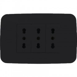 Placa Armada Toma Corriente Triple 10/16A 3M NG ORIGEN