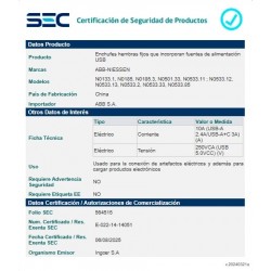 Módulo Toma Corriente 10A 1M NG 250V 2P+T ORIGEN