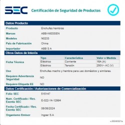Módulo Toma Corriente Schuko 2M BL ORIGEN