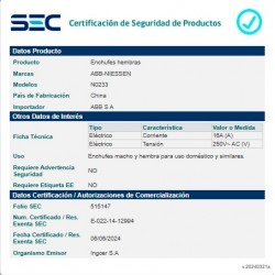 Módulo Toma Corriente Schuko 2M NG ORIGEN