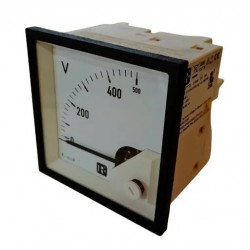 Voltimetro AC, 0-500 Vac, 50 Hz, 96X96mm