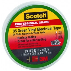Cinta Scotch 35 3M, 19mmx20mtsx0.18mm, Verde