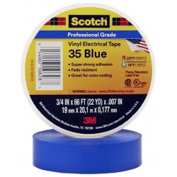 Cinta Scotch 35 3M, 19mmx20mtsx0.18mm, Azul