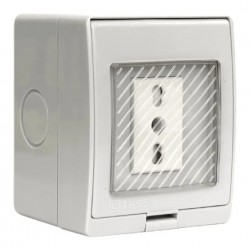 Hidrobox sobrepuesto IP55 con 1 enchufe 2P+T 10/16A