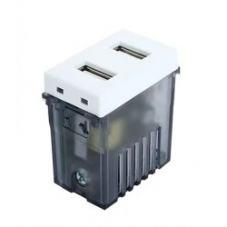 Modulo USB doble (1 modulo) 100-240V / 5Vdc (2.1A)