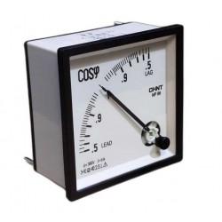Cosenofimetro 380V/ 5A, 96x96mm clase 2.5