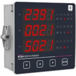 Voltímetro Digital a Panel, Rish DPM 48x96 AC, 0-500Vac