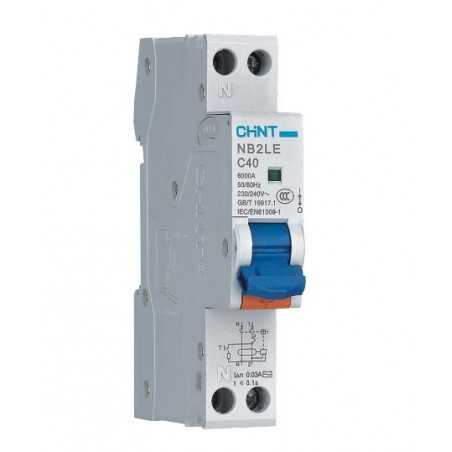 Interruttore Differenziale Chint NB2LE-C20 - 20A Curva C - 1P+N Tipo AC