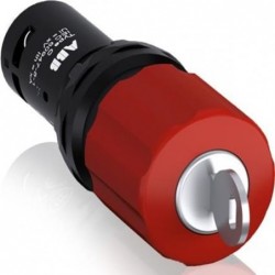 pulsador emergencia, 30mm, 2NC, c/llave