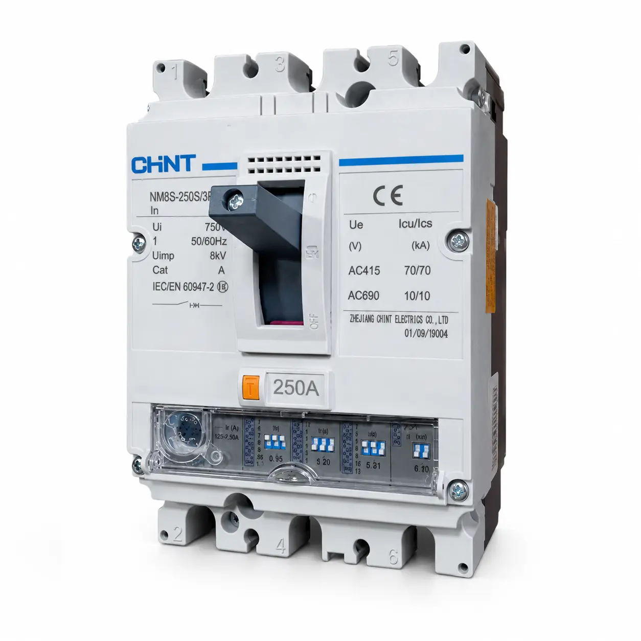 KIT INTERRUPTOR 3P NM8S-250H 70kA 100-250A LS/I