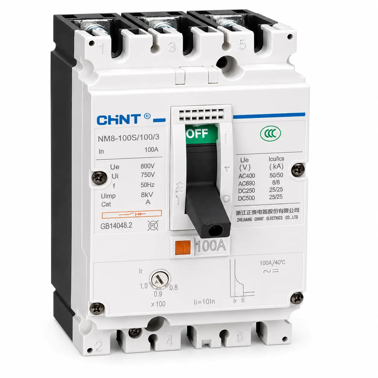 KIT INTERRUPTOR 3P NM8-125S 50kA 64-80A TMA
